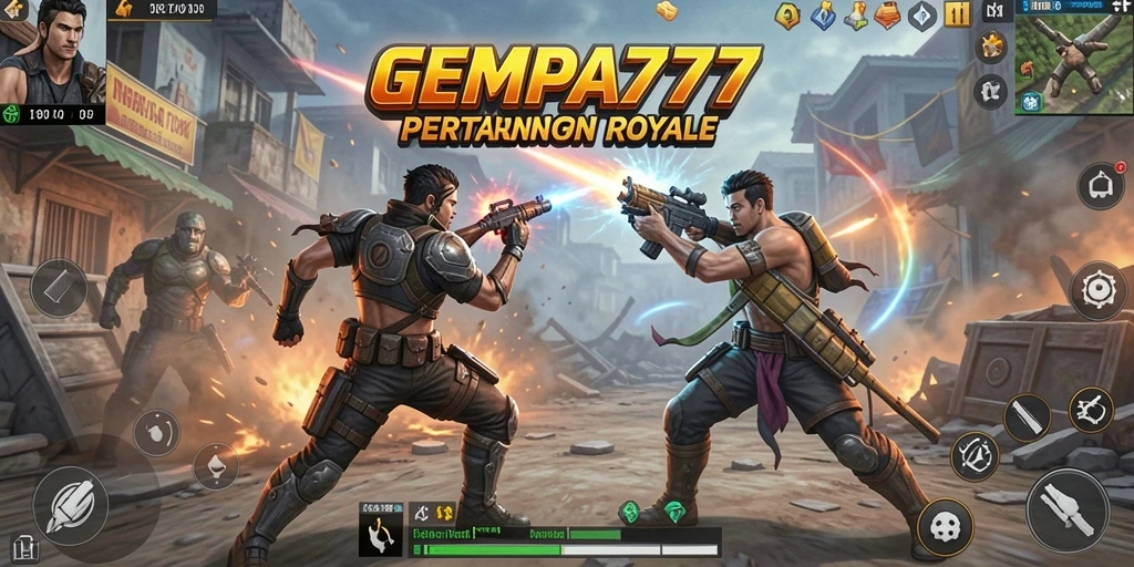 Gameplay menegangkan dalam pertarungan Battle Royale