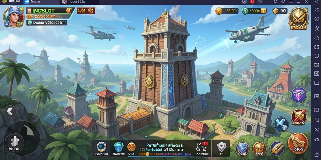 Gameplay menara pertahanan yang mendebarkan di INDSLOT.