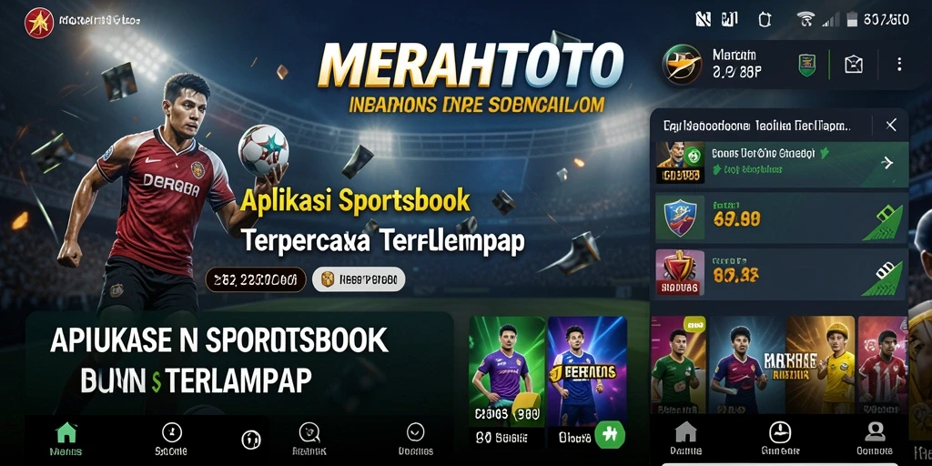 Tampilan antarmuka MERAHTOTO dalam mode taruhan olahraga.