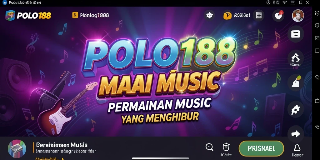 Screenshot gameplay POLO188 saat pemain menikmati musik interaktif.