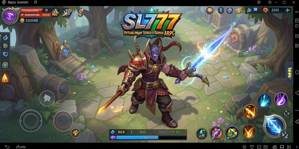 Screenshot gameplay SL777 menampilkan aksi seru dalam pertempuran ARPG.