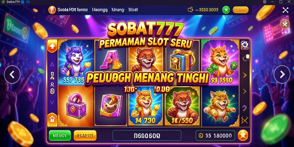 Tampilan gameplay SOBAT777 yang seru dan mendebarkan.