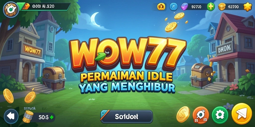 Screenshot utama WOW77 menunjukkan gameplay yang menarik dan santai.